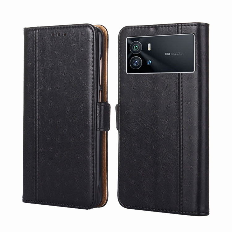 For vivo iQOO 9 5G Ostrich Texture Horizontal Flip Leather Case
