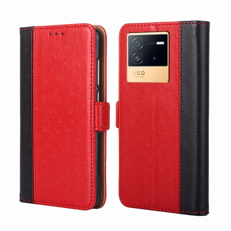 For vivo iQOO Neo 6 5G Ostrich Texture Horizontal Flip Leather Case