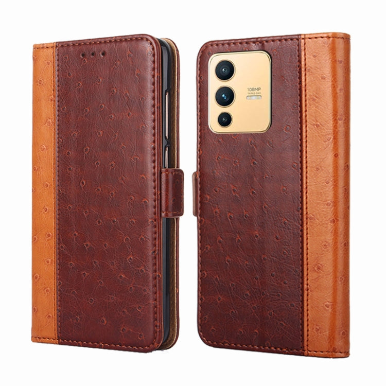 For vivo S12 / V23 5G Ostrich Texture Horizontal Flip Leather Case