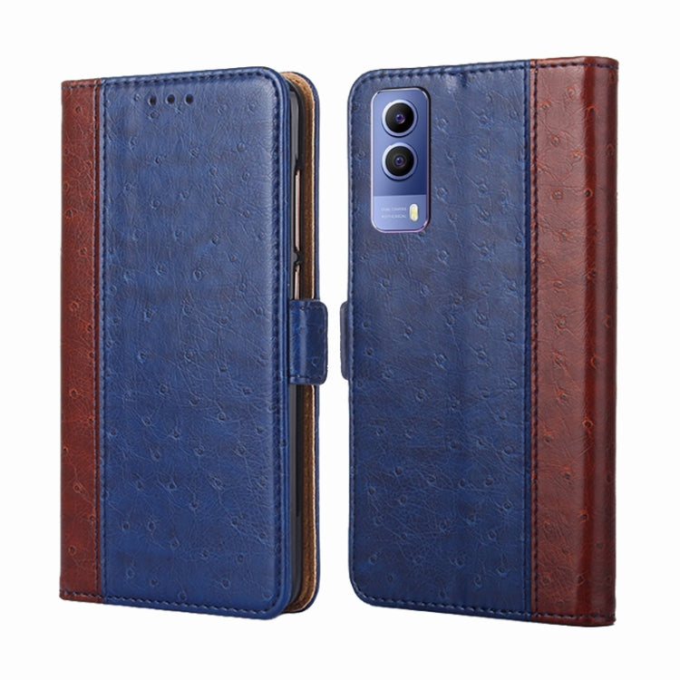 For vivo Y53s 5G / iQOO Z5x / T1x Ostrich Texture Horizontal Flip Leather Case