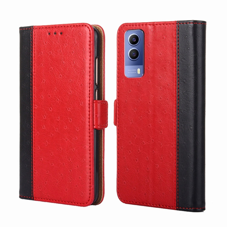 For vivo Y53s 5G / iQOO Z5x / T1x Ostrich Texture Horizontal Flip Leather Case