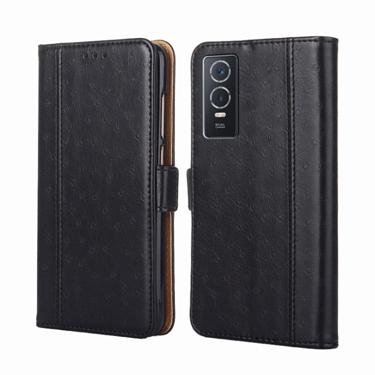 For vivo Y76s China / Y74s Ostrich Texture Horizontal Flip Leather Case