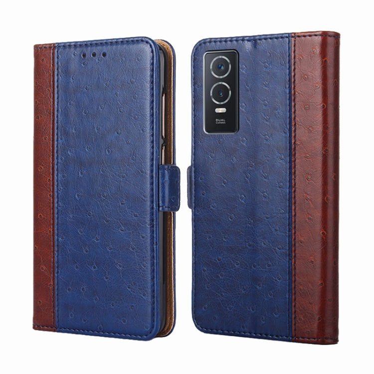 For vivo Y76s China / Y74s Ostrich Texture Horizontal Flip Leather Case
