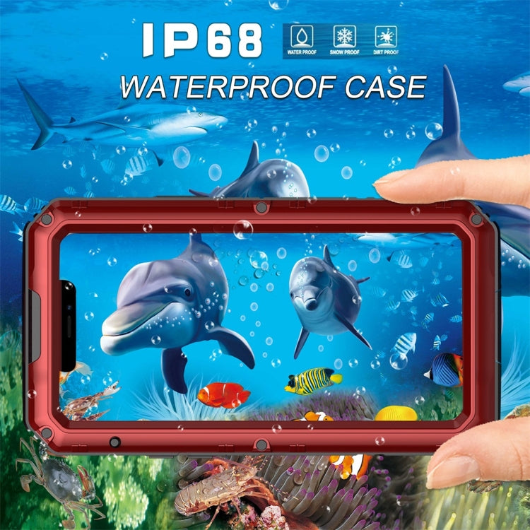 For iPhone 11 Pro Dustproof Shockproof Waterproof Silicone + Metal Protective Case