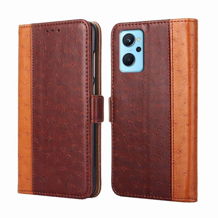 For OPPO Realme 9i Ostrich Texture Flip Leather Case