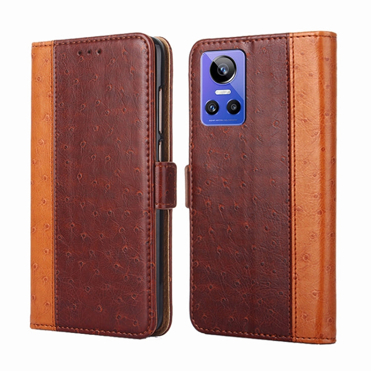 For OPPO Realme GT Neo3 Ostrich Texture Flip Leather Case