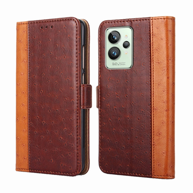 For OPPO Realme GT2 Pro Ostrich Texture Flip Leather Case