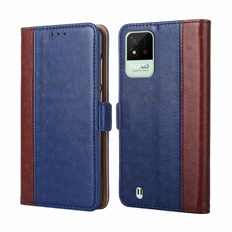 For OPPO Realme Narzo 50i Ostrich Texture Flip Leather Case