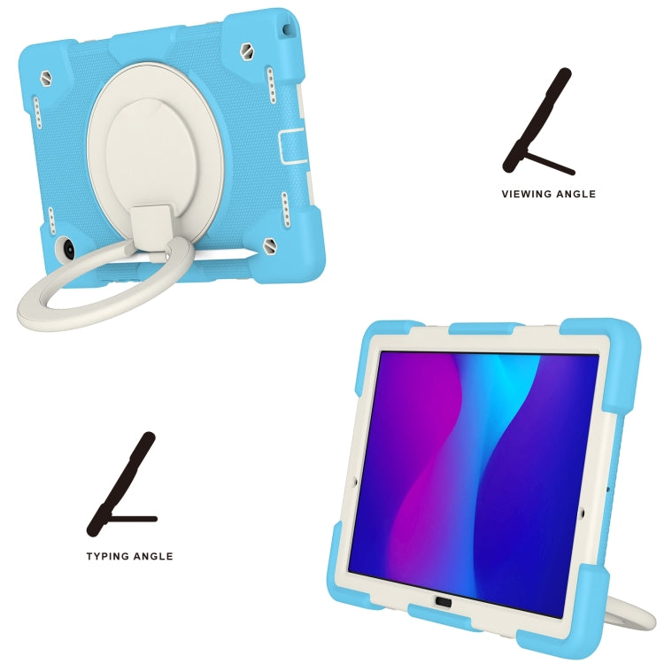 For Samsung Galaxy Tab A8 10.5 2021 Silicone + PC Full Body Protection Tablet Case With Holder & Strap