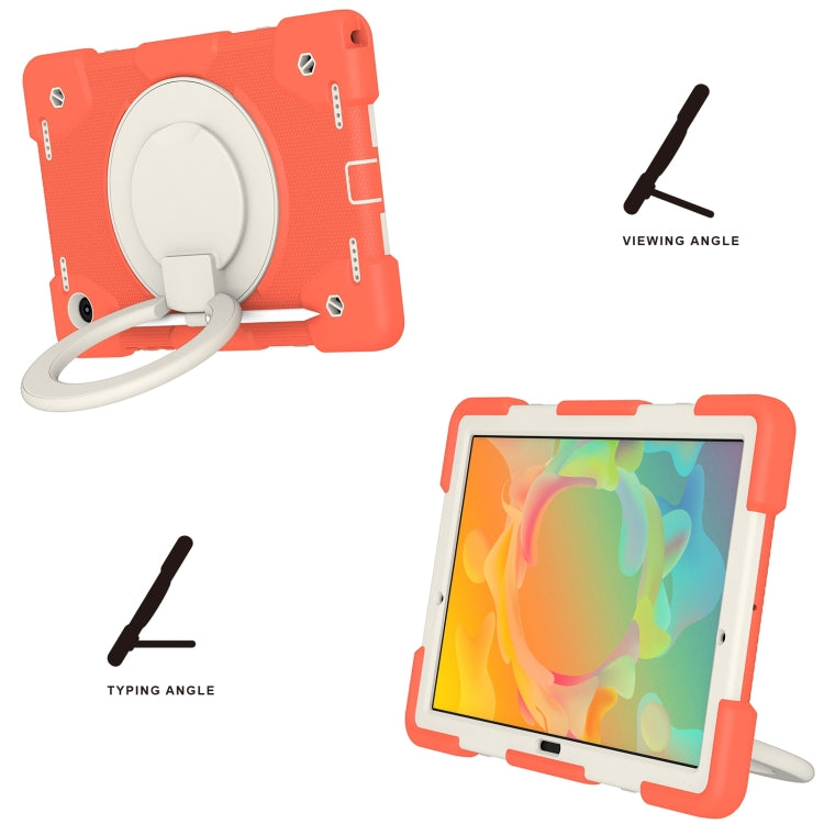 For Samsung Galaxy Tab A8 10.5 2021 Silicone + PC Full Body Protection Tablet Case With Holder & Strap