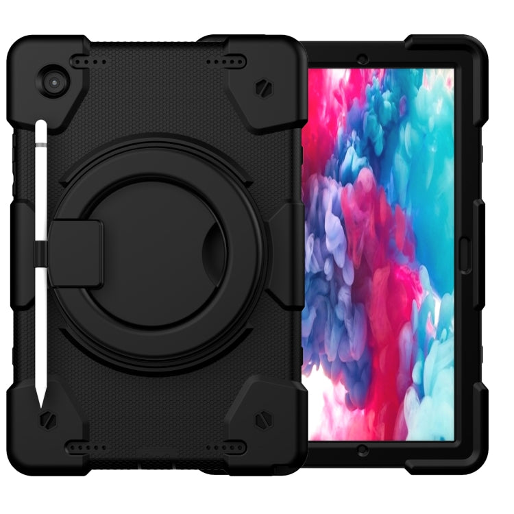 For Samsung Galaxy Tab A8 10.5 2021 Silicone + PC Full Body Protection Tablet Case With Holder & Strap