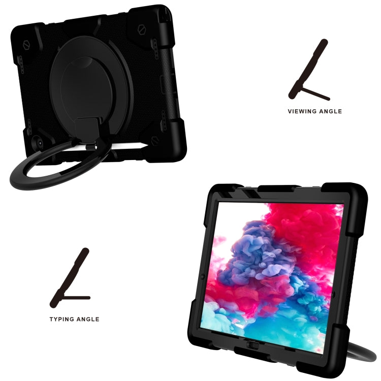 For Samsung Galaxy Tab A8 10.5 2021 Silicone + PC Full Body Protection Tablet Case With Holder & Strap