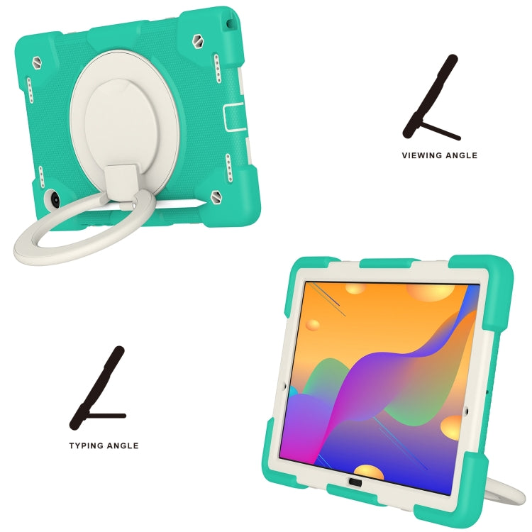 For Samsung Galaxy Tab A8 10.5 2021 Silicone + PC Full Body Protection Tablet Case With Holder & Strap