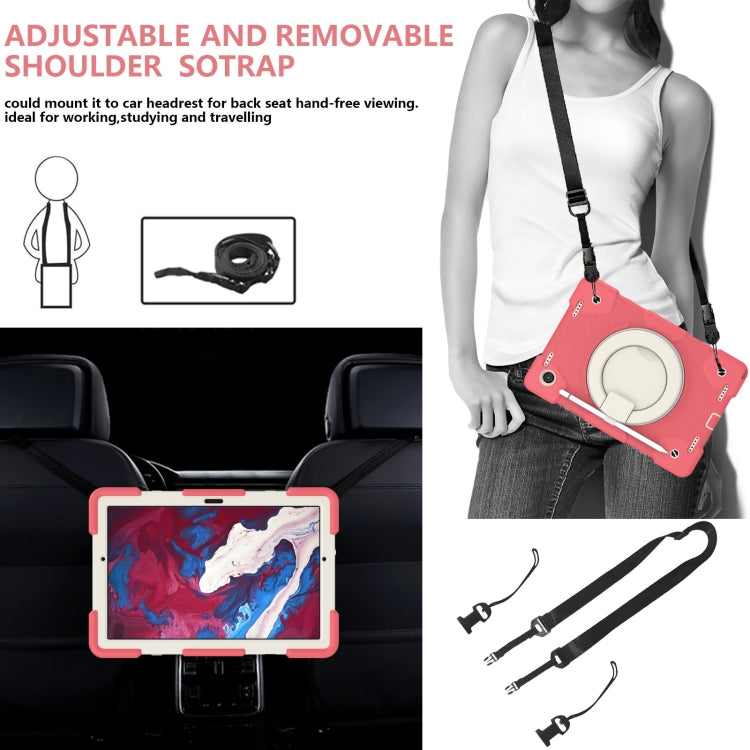 For Samsung Galaxy Tab A8 10.5 2021 Silicone + PC Full Body Protection Tablet Case With Holder & Strap