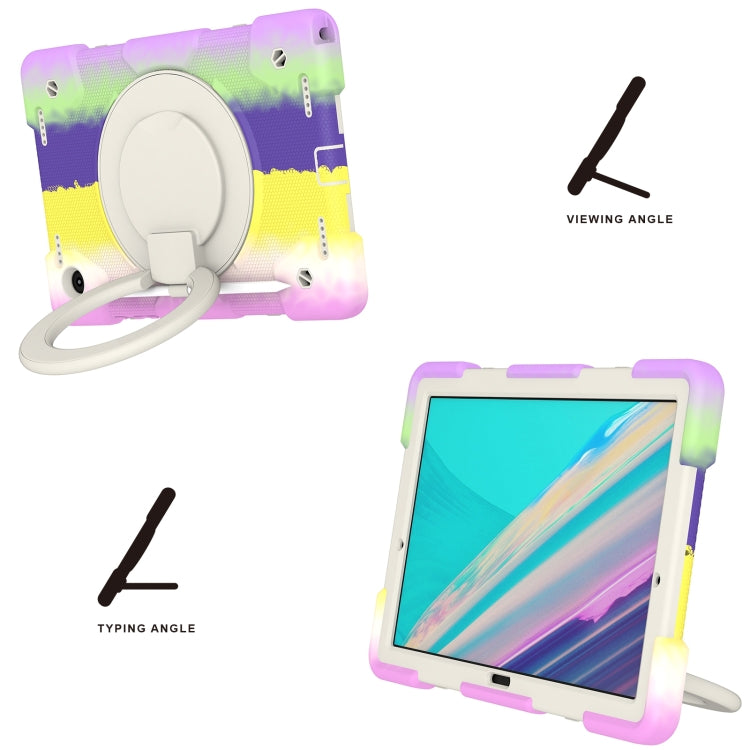 For Samsung Galaxy Tab A8 10.5 2021 Silicone + PC Full Body Protection Tablet Case With Holder & Strap