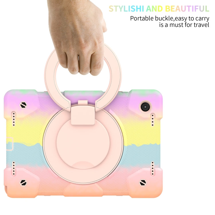 For Samsung Galaxy Tab A8 10.5 2021 Silicone + PC Full Body Protection Tablet Case With Holder & Strap