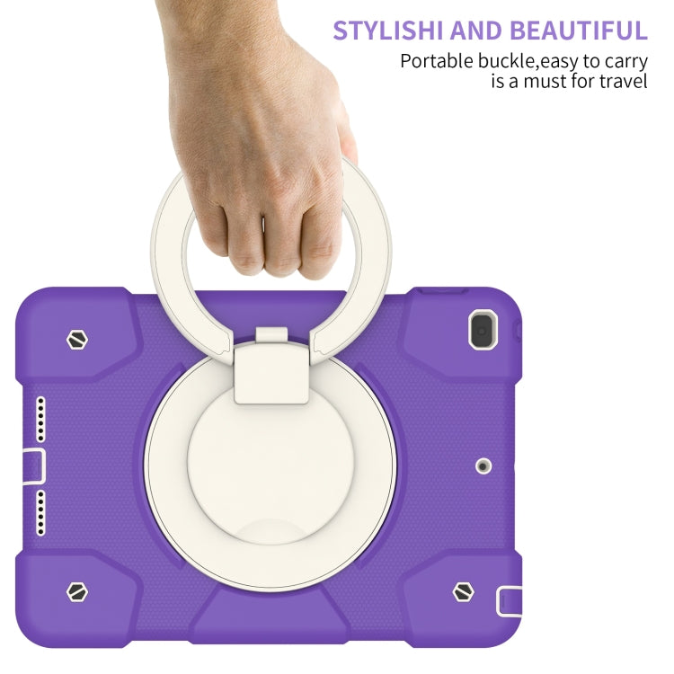 For iPad 10.2 2019/10.2 2020/10.2 2021 Silicone + PC Full Body Protection Tablet Case With Holder & Strap