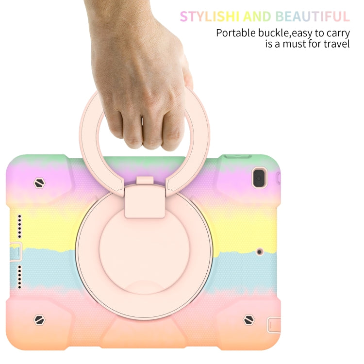 For iPad 10.2 2019/10.2 2020/10.2 2021 Silicone + PC Full Body Protection Tablet Case With Holder & Strap