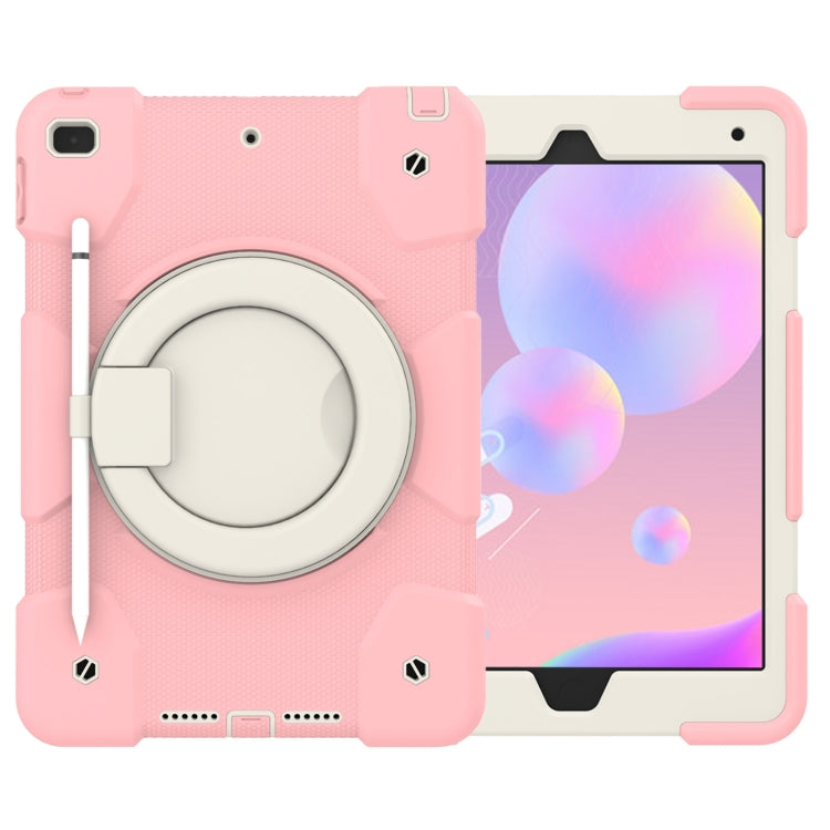 For iPad 10.2 2019/10.2 2020/10.2 2021 Silicone + PC Full Body Protection Tablet Case With Holder & Strap