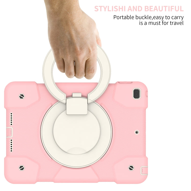 For iPad 10.2 2019/10.2 2020/10.2 2021 Silicone + PC Full Body Protection Tablet Case With Holder & Strap