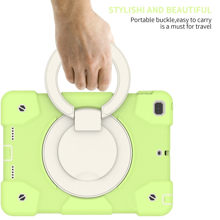 For iPad 9.7 2018 Silicone + PC Full Body Protection Tablet Case With Holder & Strap