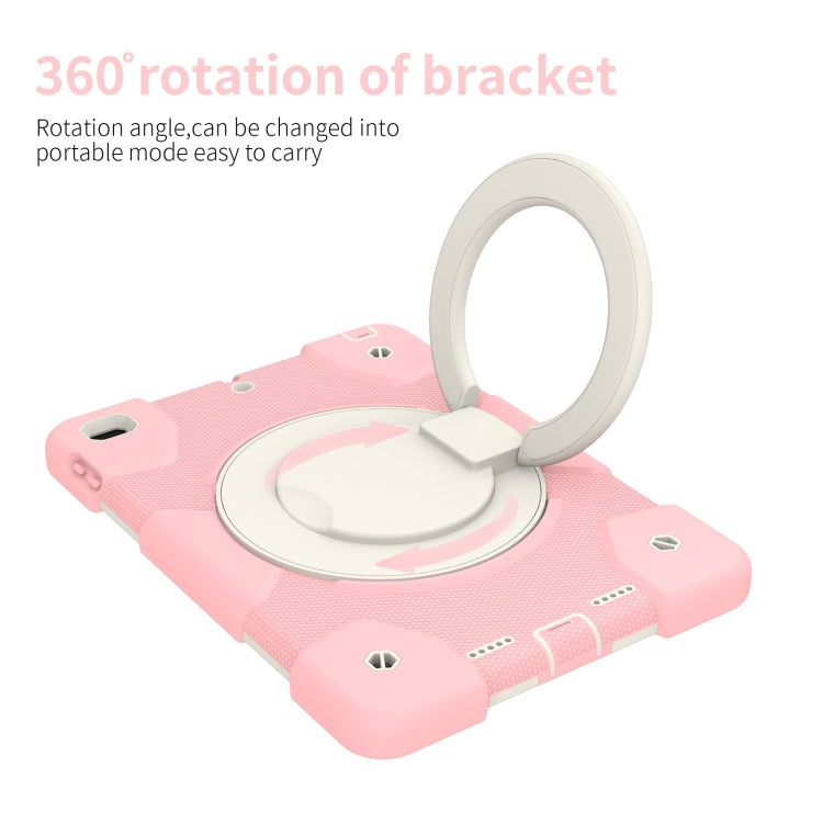 For iPad 9.7 2018 Silicone + PC Full Body Protection Tablet Case With Holder & Strap