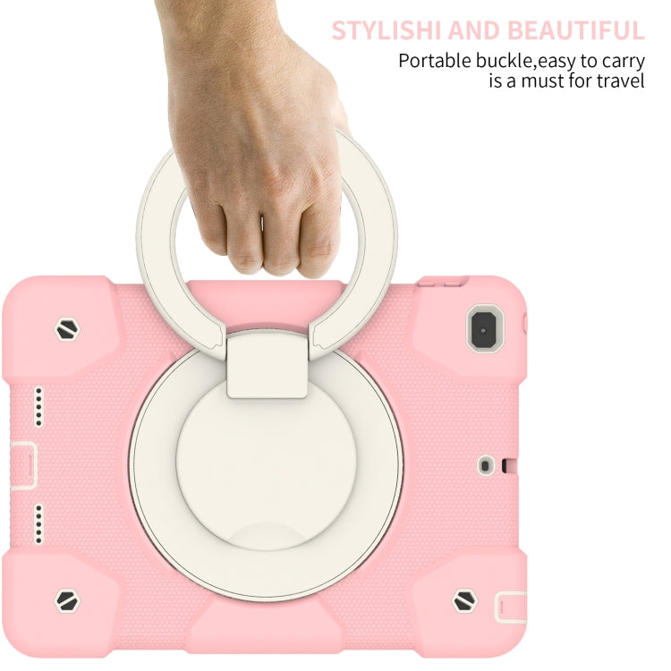 For iPad 9.7 2018 Silicone + PC Full Body Protection Tablet Case With Holder & Strap