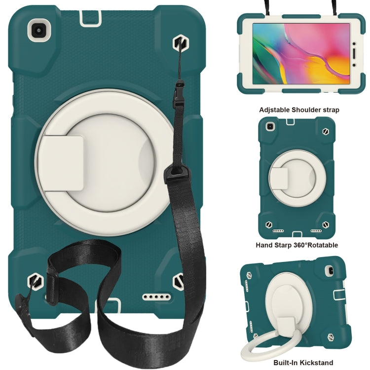 For Samsung Galaxy Tab A 8.0 2019 Silicone + PC Full Body Protection Tablet Case With Holder & Strap