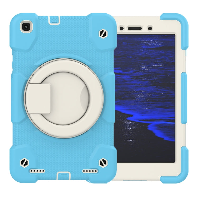 For Samsung Galaxy Tab A 8.0 2019 Silicone + PC Full Body Protection Tablet Case With Holder & Strap