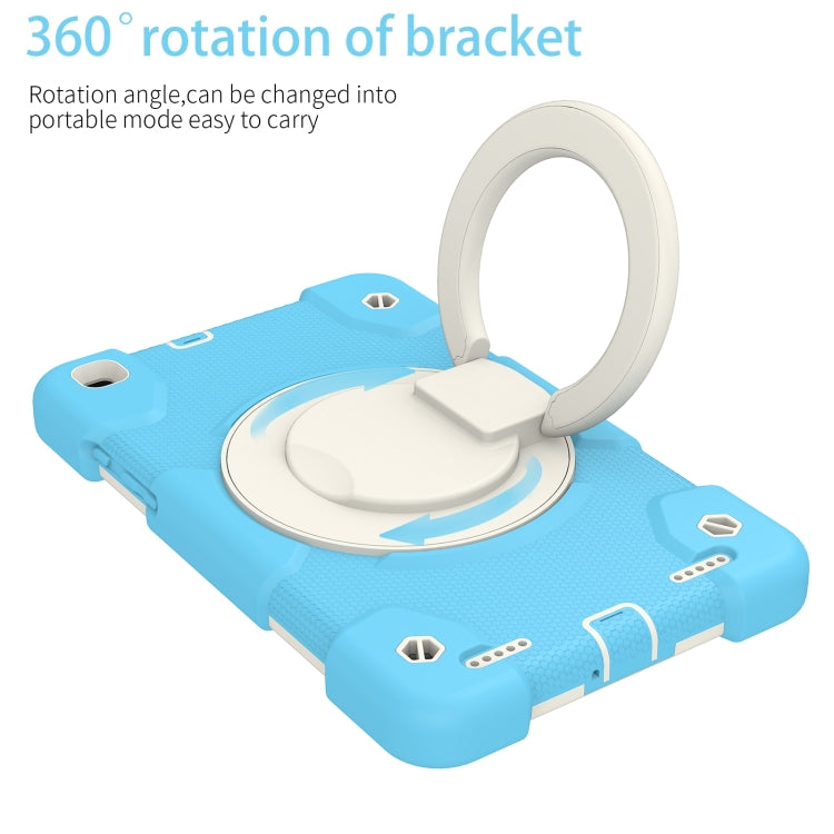 For Samsung Galaxy Tab A 8.0 2019 Silicone + PC Full Body Protection Tablet Case With Holder & Strap