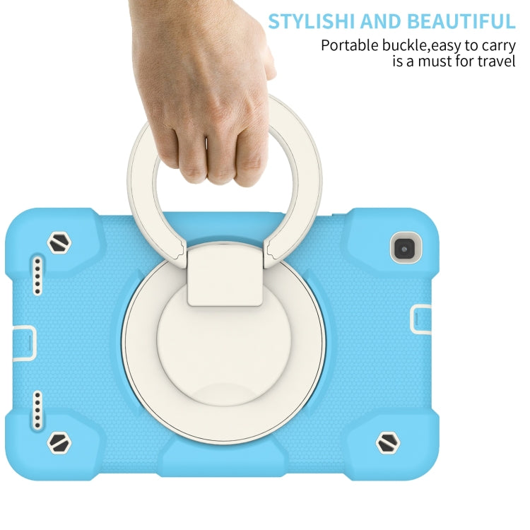 For Samsung Galaxy Tab A 8.0 2019 Silicone + PC Full Body Protection Tablet Case With Holder & Strap