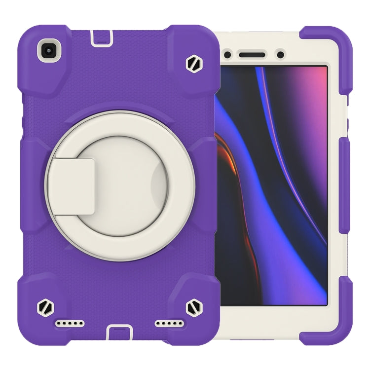 For Samsung Galaxy Tab A 8.0 2019 Silicone + PC Full Body Protection Tablet Case With Holder & Strap