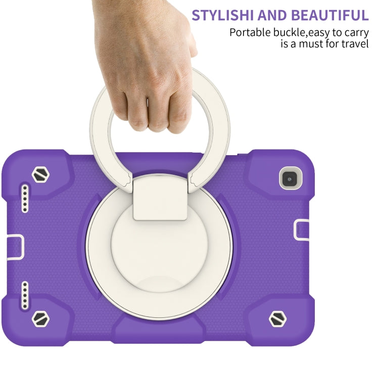 For Samsung Galaxy Tab A 8.0 2019 Silicone + PC Full Body Protection Tablet Case With Holder & Strap