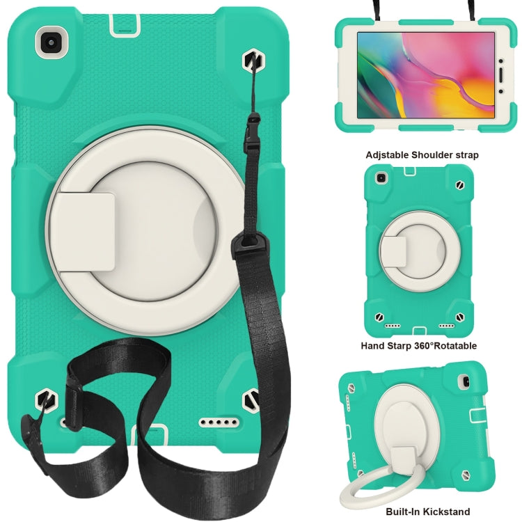 For Samsung Galaxy Tab A 8.0 2019 Silicone + PC Full Body Protection Tablet Case With Holder & Strap
