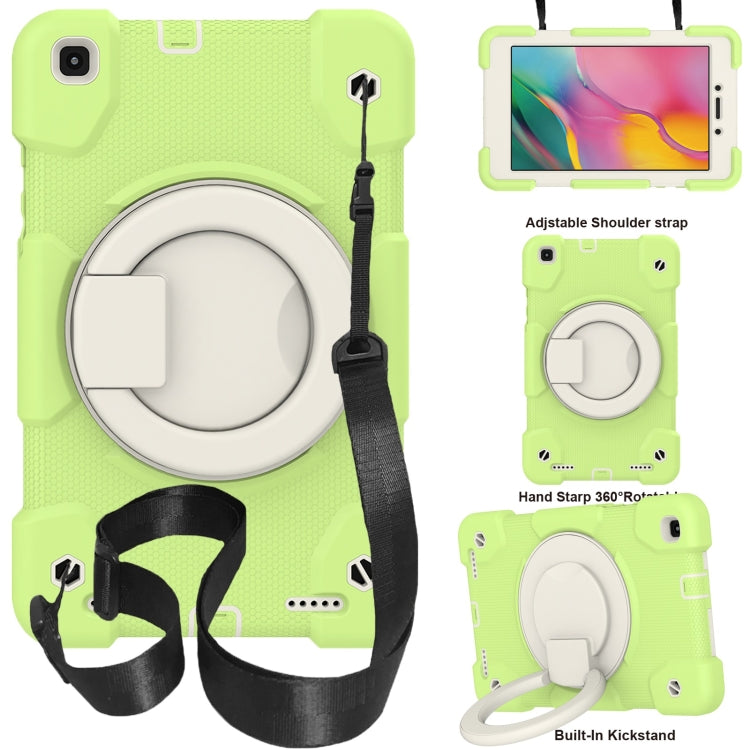 For Samsung Galaxy Tab A 8.0 2019 Silicone + PC Full Body Protection Tablet Case With Holder & Strap