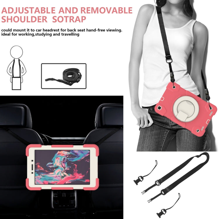 For Samsung Galaxy Tab A 8.0 2019 Silicone + PC Full Body Protection Tablet Case With Holder & Strap