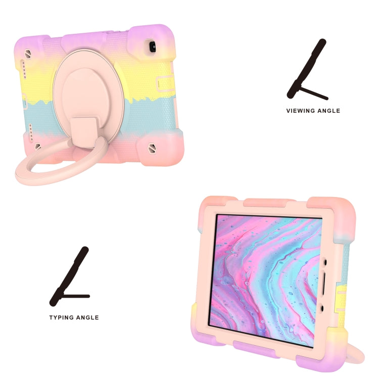 For Samsung Galaxy Tab A 8.0 2019 Silicone + PC Full Body Protection Tablet Case With Holder & Strap