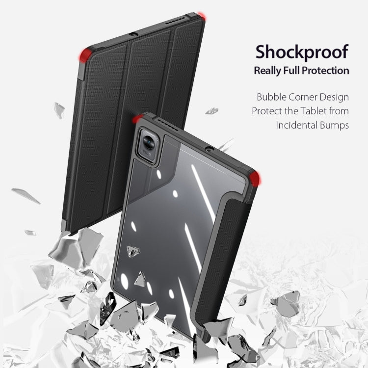 For OPPO Realme Pad Mini DUX DUCIS TOBY Series Horizontal Flip Smart Tablet Case(Black)