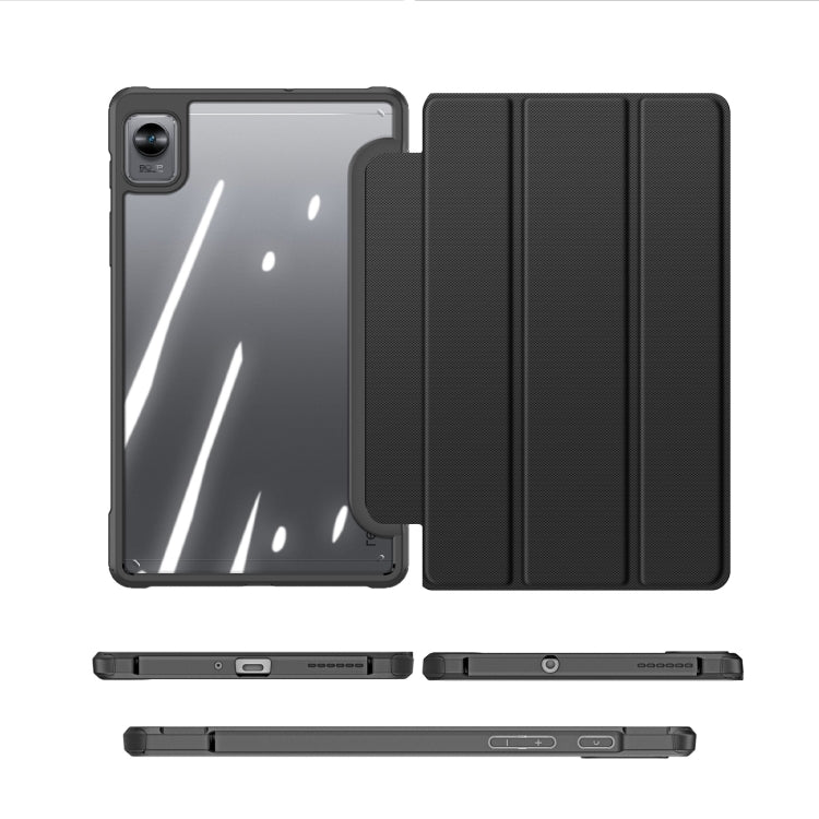 For OPPO Realme Pad Mini DUX DUCIS TOBY Series Horizontal Flip Smart Tablet Case(Black)