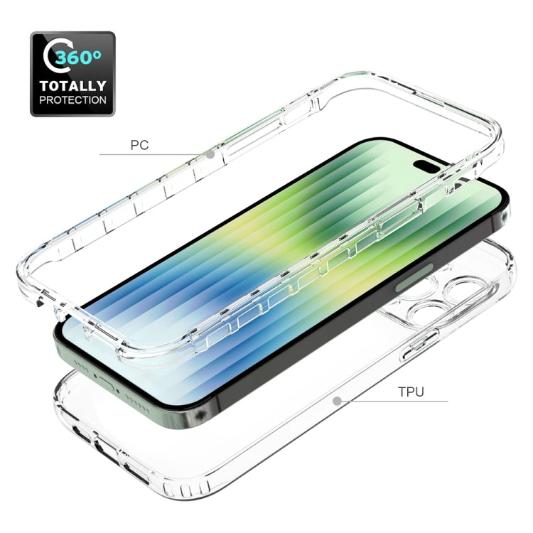 For iPhone 14 Pro Two-color Gradual Change PC+TPU Phone Case