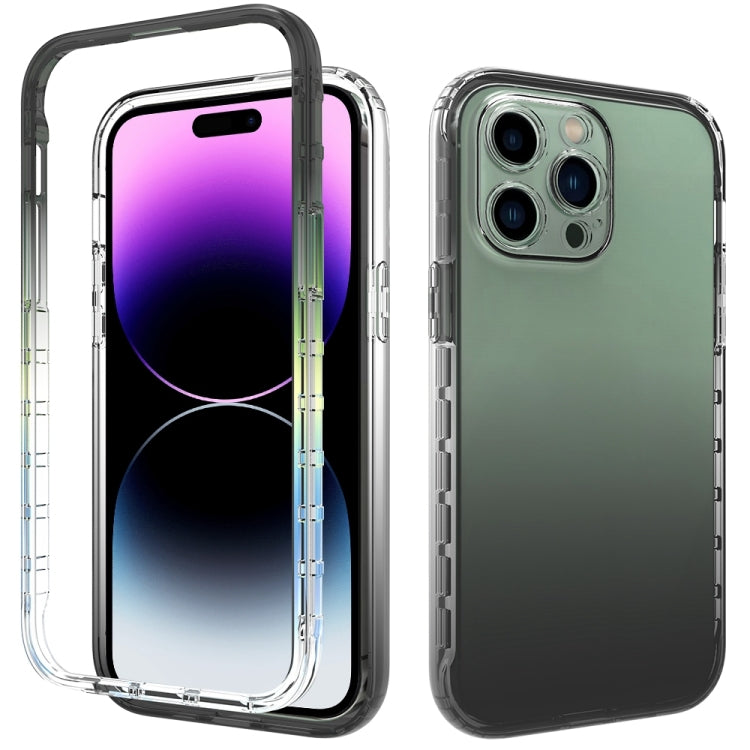 For iPhone 14 Pro Max Two-color Gradual Change PC+TPU Phone Case