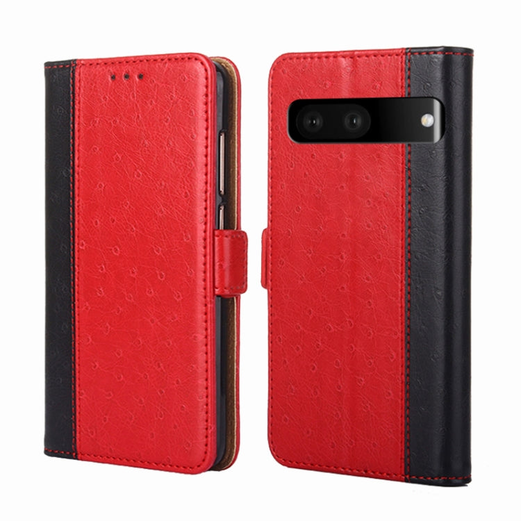 For Google Pixel 7 5G Ostrich Texture Flip Leather Phone Case