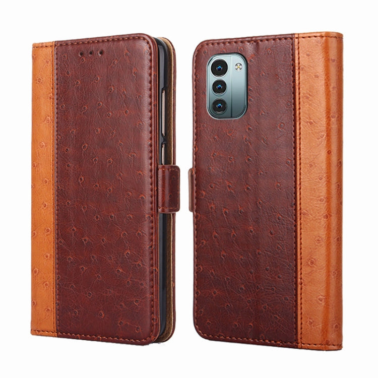 For Nokia G21 / G11 Ostrich Texture Flip Leather Phone Case