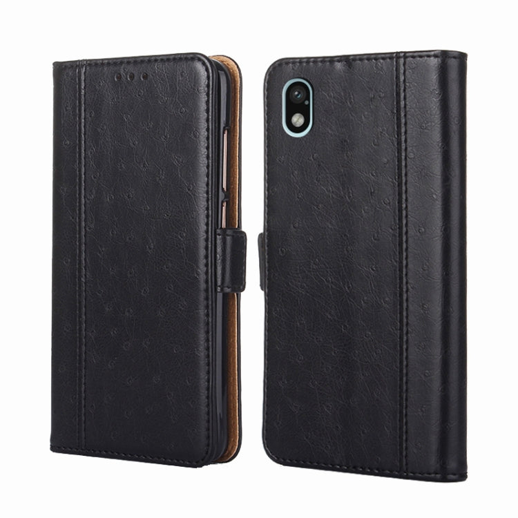 For Sony Xperia Ace III Ostrich Texture Flip Leather Phone Case