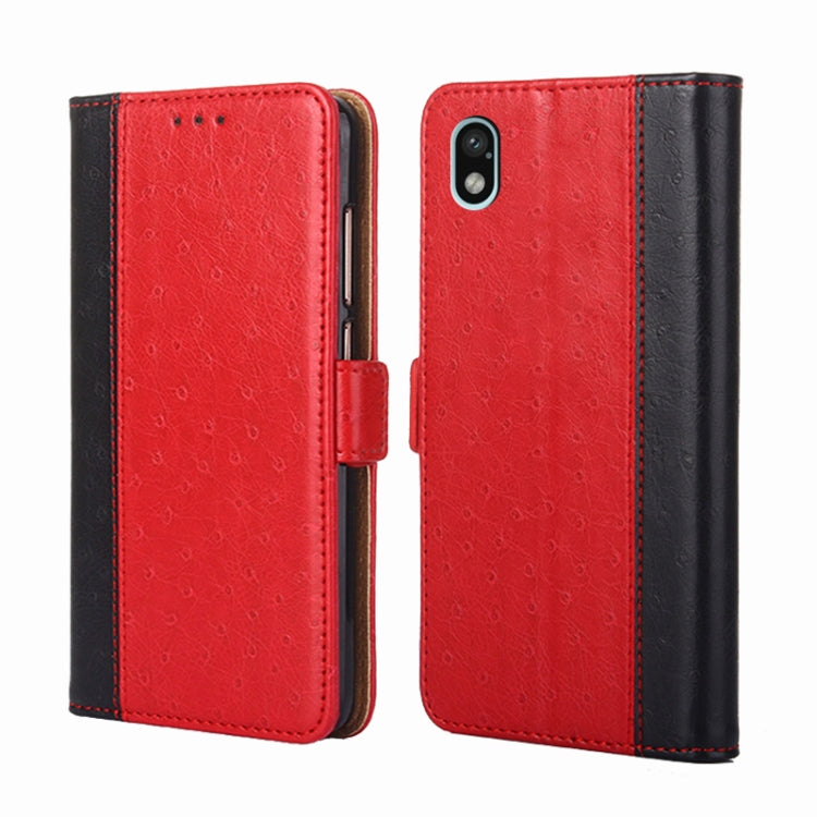 For Sony Xperia Ace III Ostrich Texture Flip Leather Phone Case