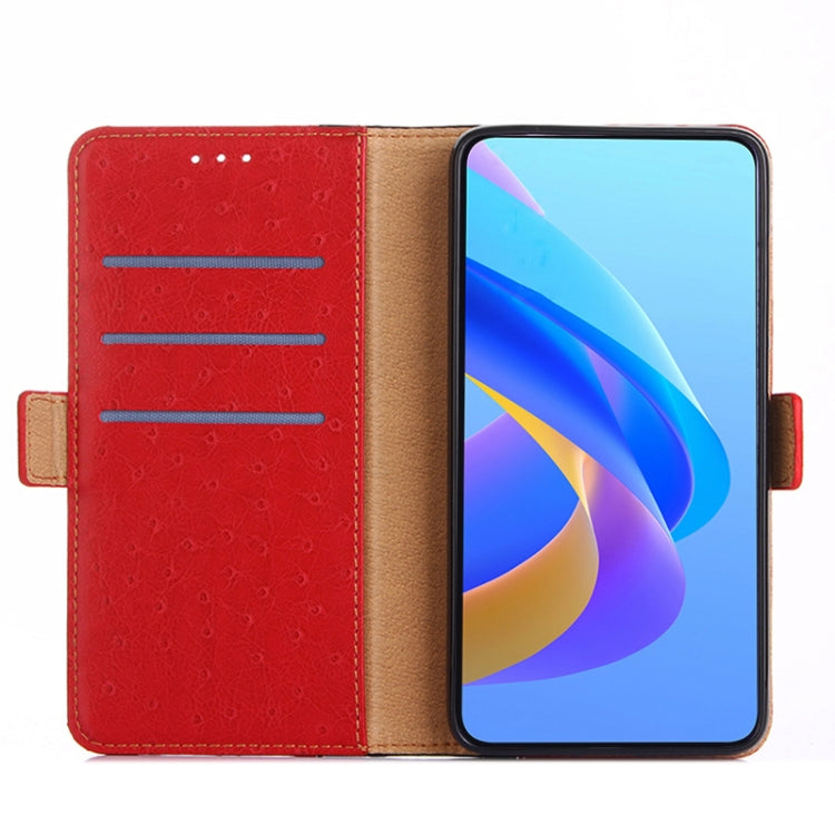 For Sony Xperia Ace III Ostrich Texture Flip Leather Phone Case