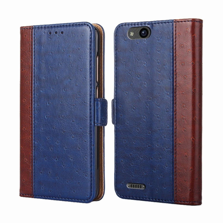 For ZTE Tempo X / Vantage Z839 / N9137 Ostrich Texture Flip Leather Phone Case
