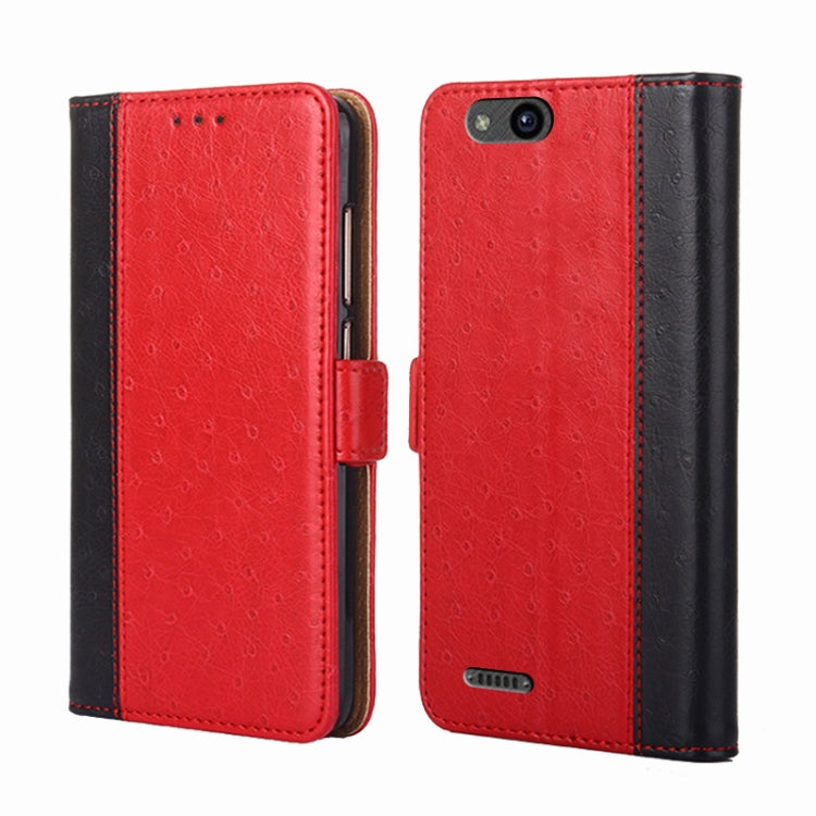 For ZTE Tempo X / Vantage Z839 / N9137 Ostrich Texture Flip Leather Phone Case
