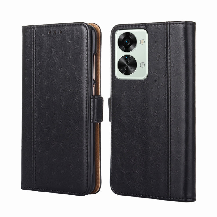 For OnePlus Nord 2T Ostrich Texture Flip Leather Phone Case