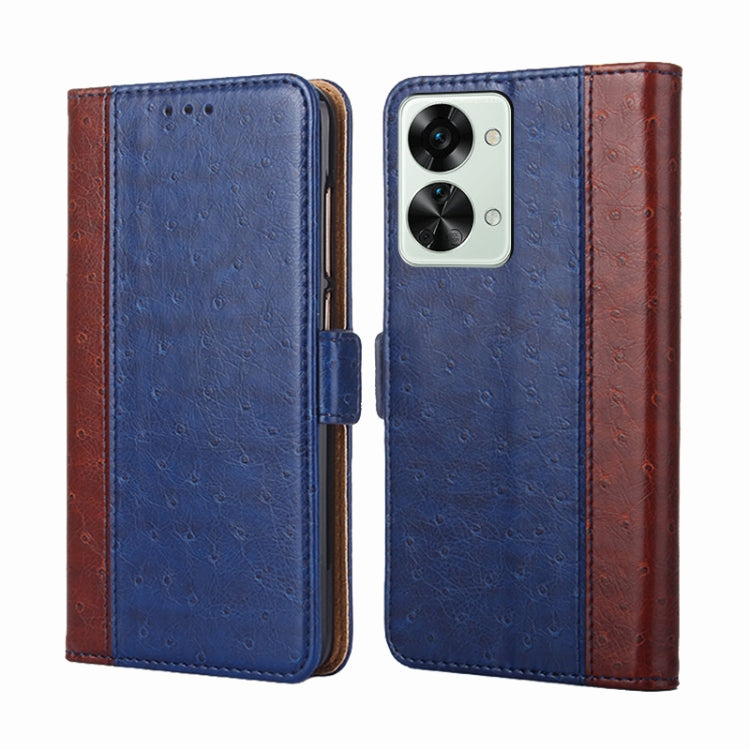 For OnePlus Nord 2T Ostrich Texture Flip Leather Phone Case